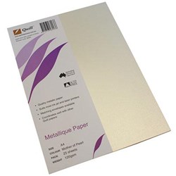Quill A4 Metallique Paper 120gsm Mother of Pearl_2